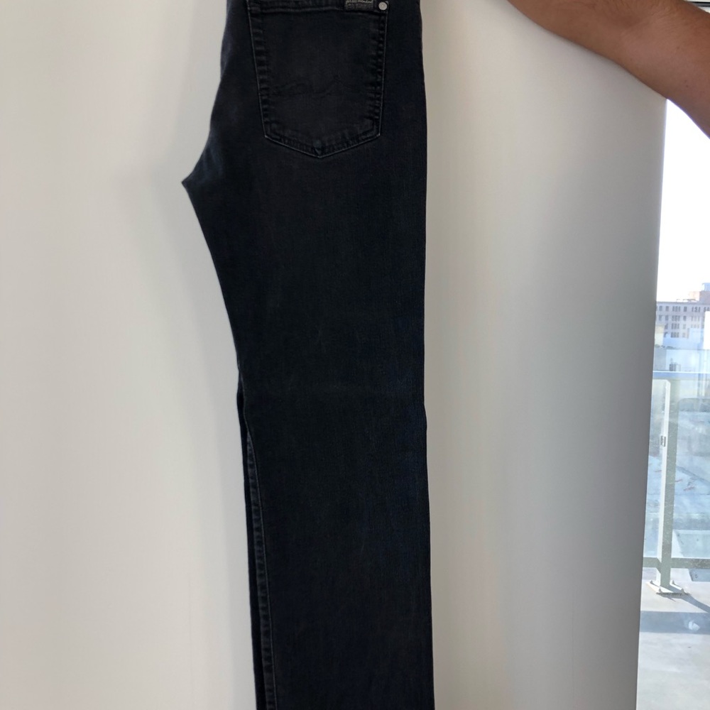 Seven for all mankind jeans, black. Seize 33. standard